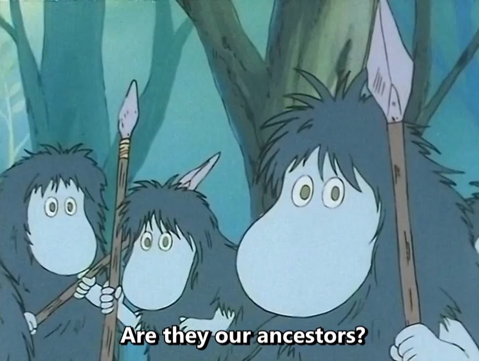 เพิ่งรู้ว่ามูมินผมยาวจริงๆคือ moomin ancestor เป็นมูมินยุคหิน หรือก้คือบรรพบุรุษของน้องอินจุนนั่นเอง