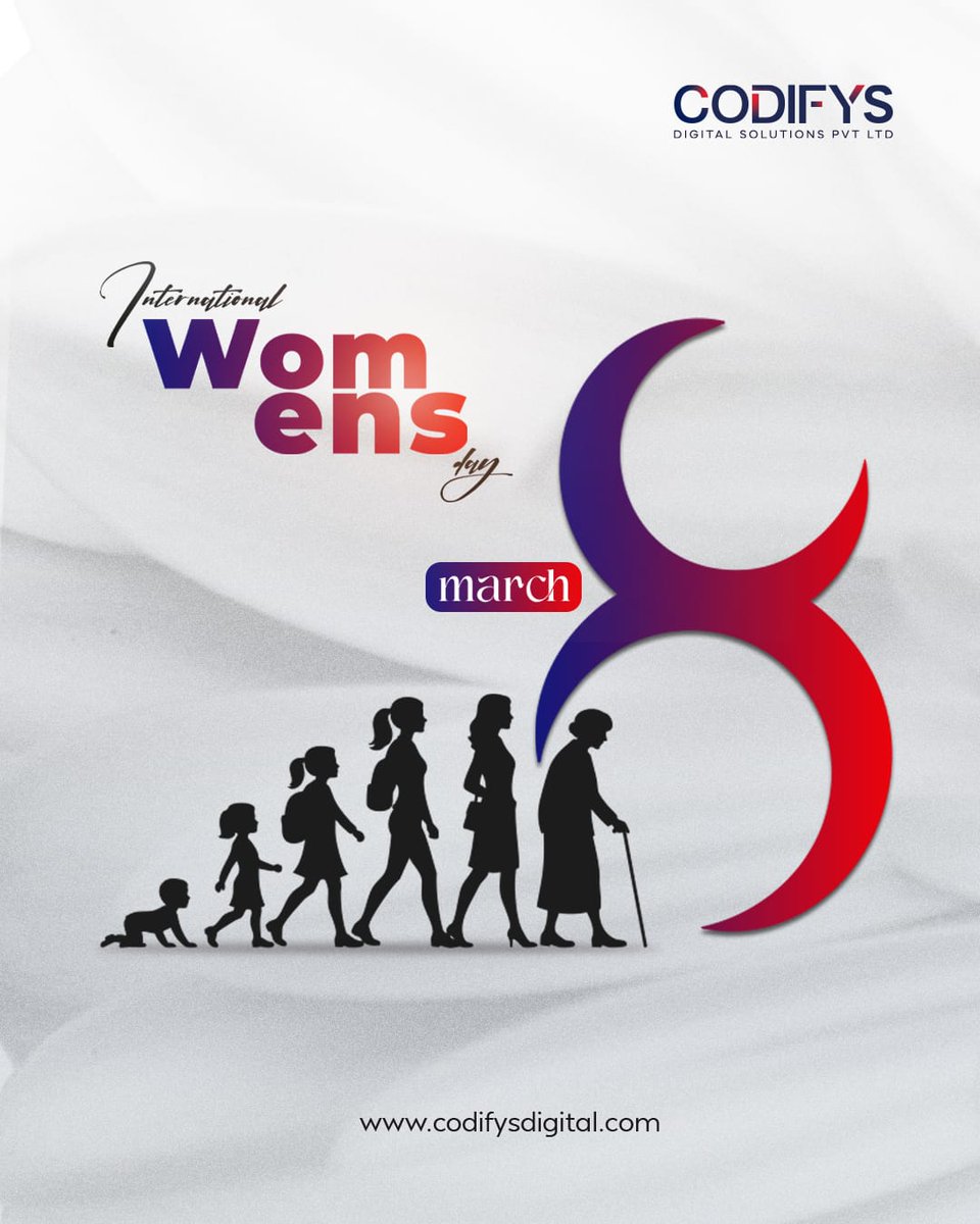 codifys_digital's tweet photo. Happy International Women's Day! 🌸
Celebrating the strength, courage, and achievements of women who inspire the world every day.
Empowered women empower the future. ✨
#WomensDay #EmpowerWomen #CelebrateWomen 💜 https://t.co/PBX0XTxLo9