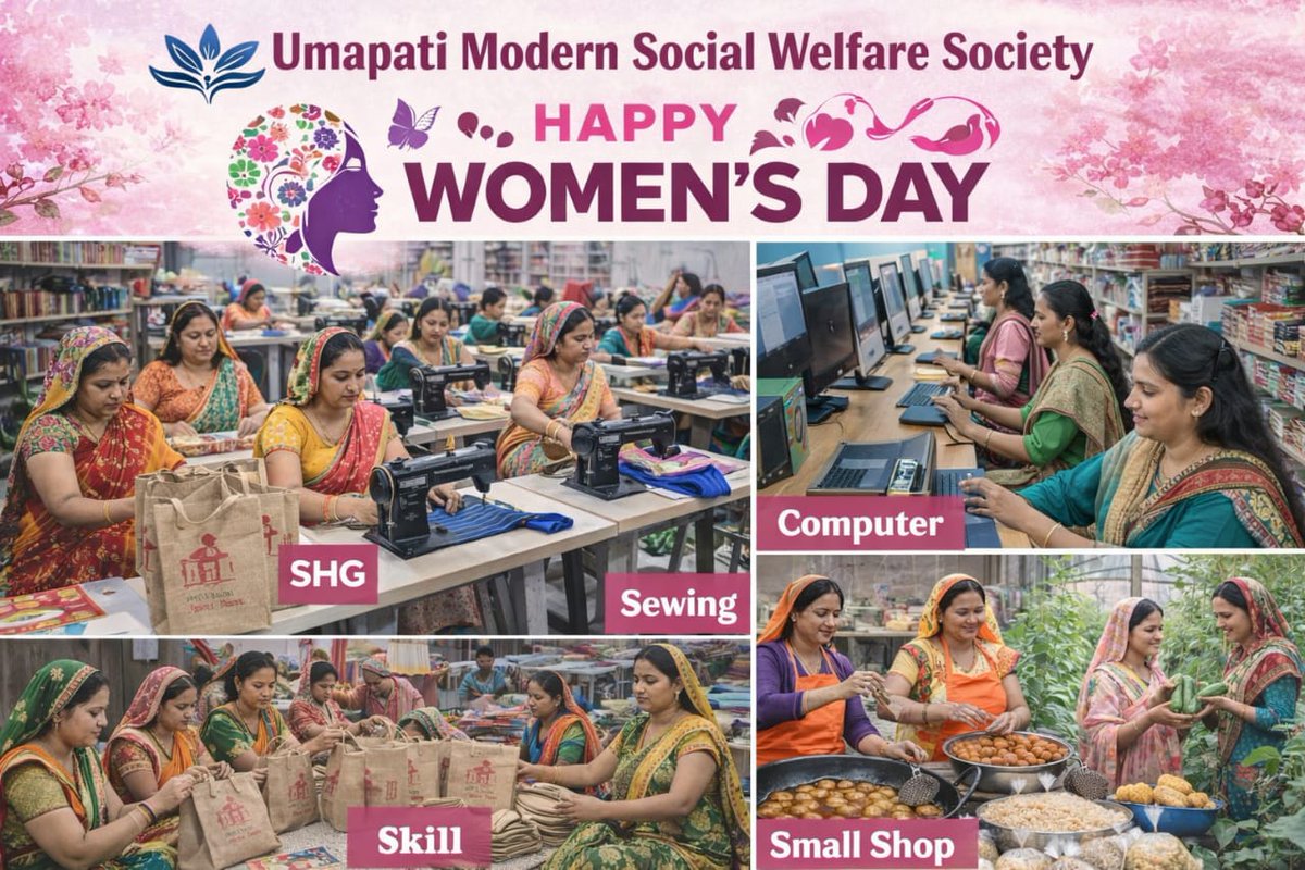 upmws_org's tweet photo. 🌸 Happy International Women’s Day! 🌸
On this special day, Umapati Modern Social Welfare Society celebrates the strength, courage, and achievements of women in our community. 
#WomensDay2026 https://t.co/UnRkJPj0oW