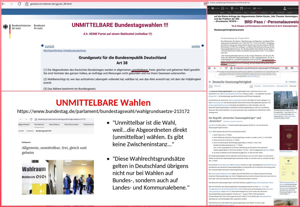 disokko's tweet photo. 👍 Das nennt man dann wohl: Wahlfälschung oder Wahlbetrug, korrekt?

... in der Konsequenz ist jede Handlung der Merz-"Regierung" ohne Mandat, sie handelt illegal !!

Die Frage nach dem Rechtsbankrott der BRD steht ebenso offen im Raum, wie die nach der grundsätzlichen Legalität von Wahlen in der BRD !!
