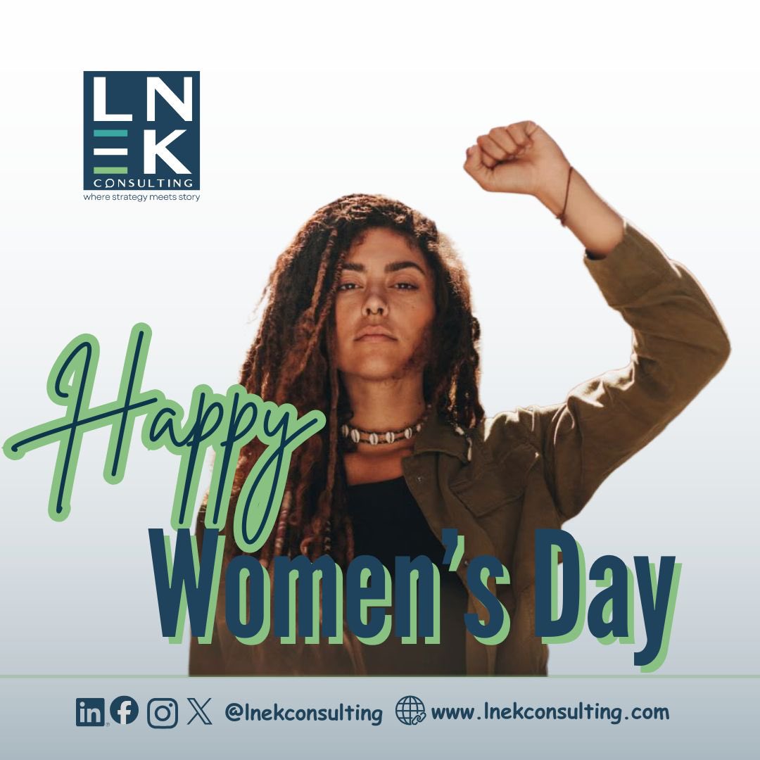 LNEKConsulting's tweet photo. Dear Women,

Each day, every version of you is worth celebrating. The one who shows up, speaks up and fiercely dares to dream.

At #LNEKConsulting, we join the rest of the world to pause and say, we see you.

Happy Women's Day. https://t.co/P4oUroQIOa