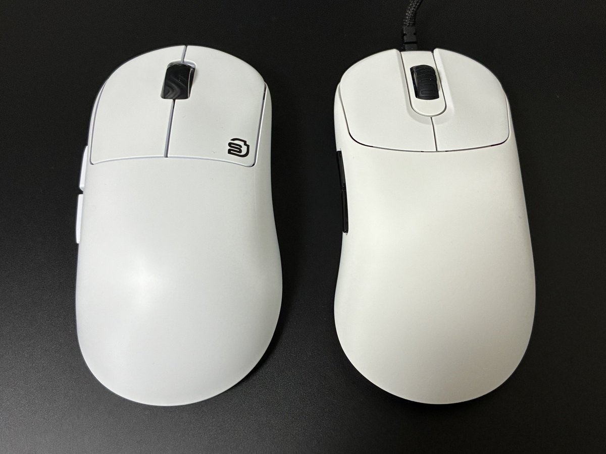 KikyoとNP01s、似てるようでケツが違う気がする
NP01sのケツは横に大きくて母指球と小指球に強めに当てたい安定感重視な持ち方に合ってて、kikyoはケツがスリムで指の伸縮がしやすい、指先の感覚でエイムしたい人に合ってるような感じする