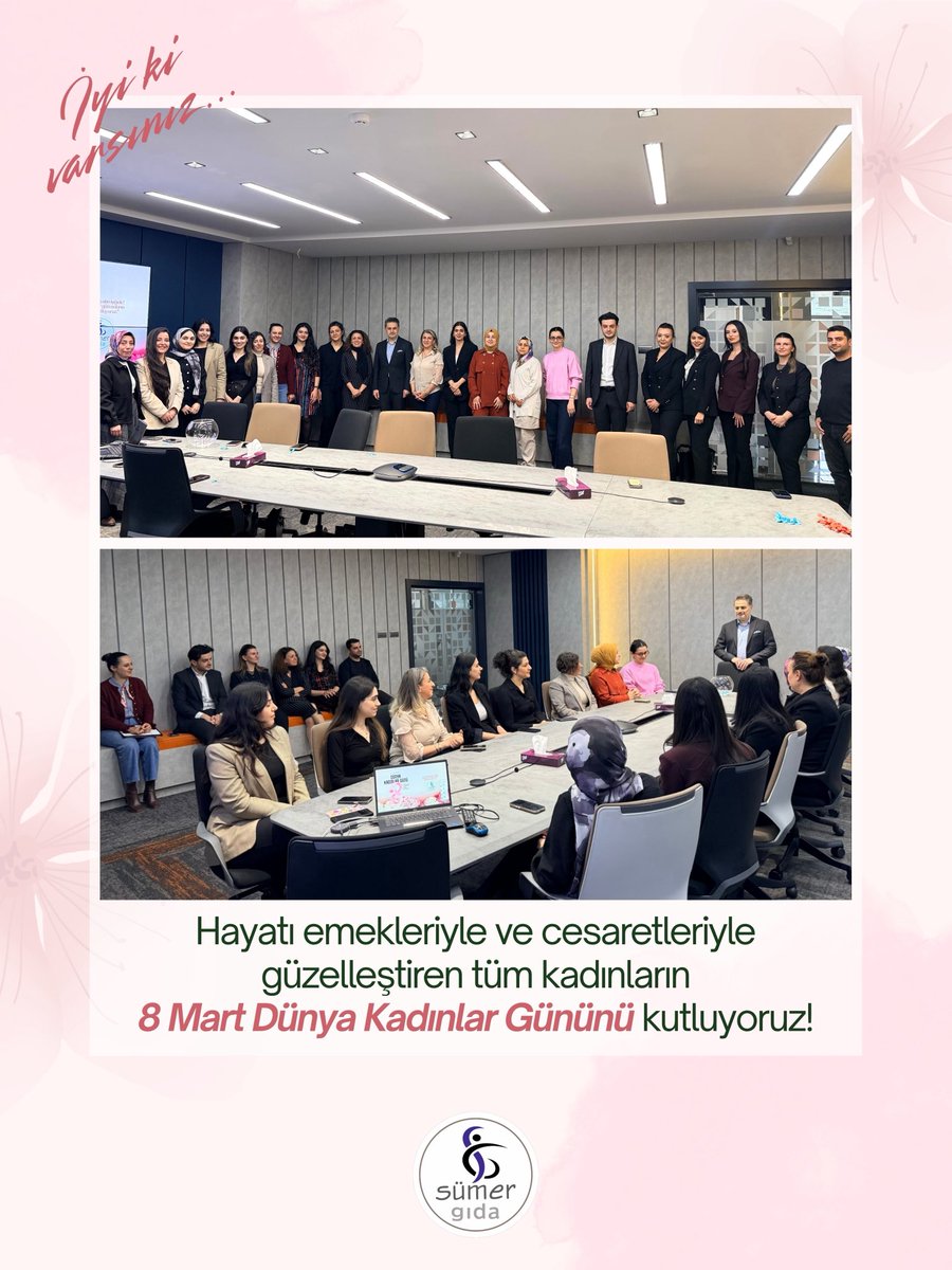 Hayatı emekleriyle ve cesaretleriyle
güzelleştiren tüm kadınların
8 Mart Dünya Kadınlar Gününü kutluyoruz!

instagram.com/p/DVnULPZDQJM/…

#SümerGıda #DünyaKadınlarGünü #8Mart