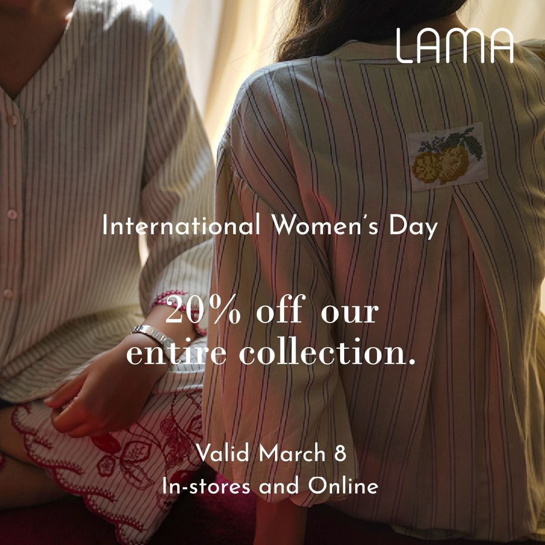 Women’s basic human rights, especially in Afghanistan, such as the right to education, economic livelihood, freedom of expression, and other basic facilities of life, are not being provided.
Celebrating Women's Day with 20% off all our collections (yup, men