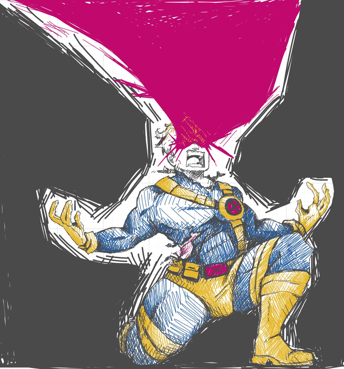 Pyroillustrates's tweet photo. Cyclops!! https://t.co/GsmAvtLDvm