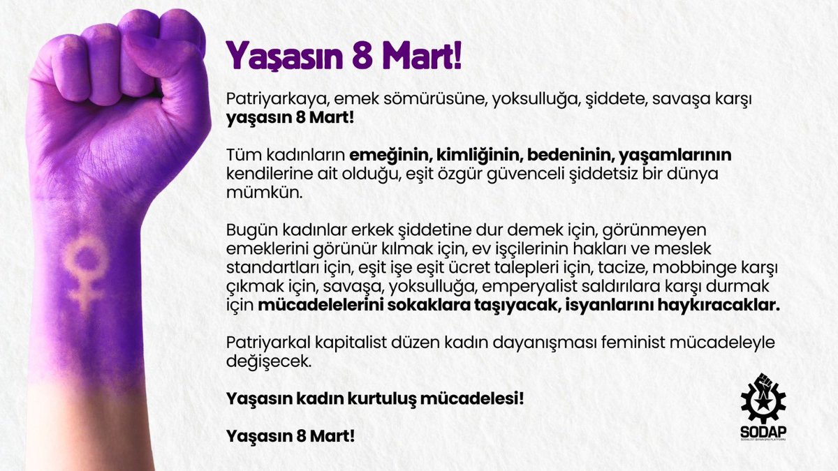 Sosyalist Dayanışma Platformu tweet media