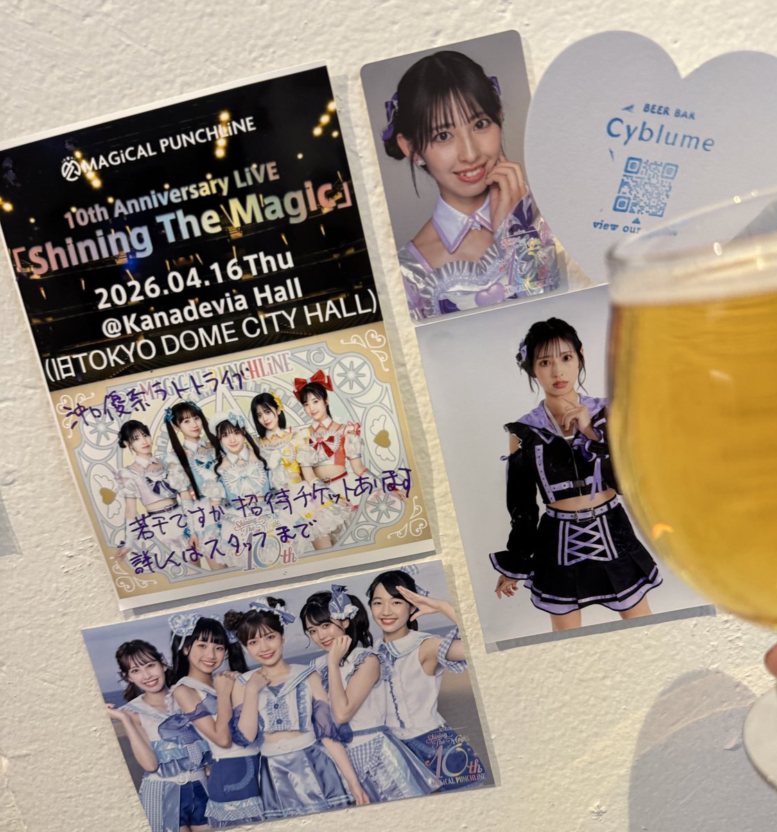 uma3taro's tweet photo. 今日もアイドライズリスバン提示したら
ワンコインで🍺のめんねん
#マジパン
#沖口優奈
#cyblume https://t.co/qRw9yPSB8I