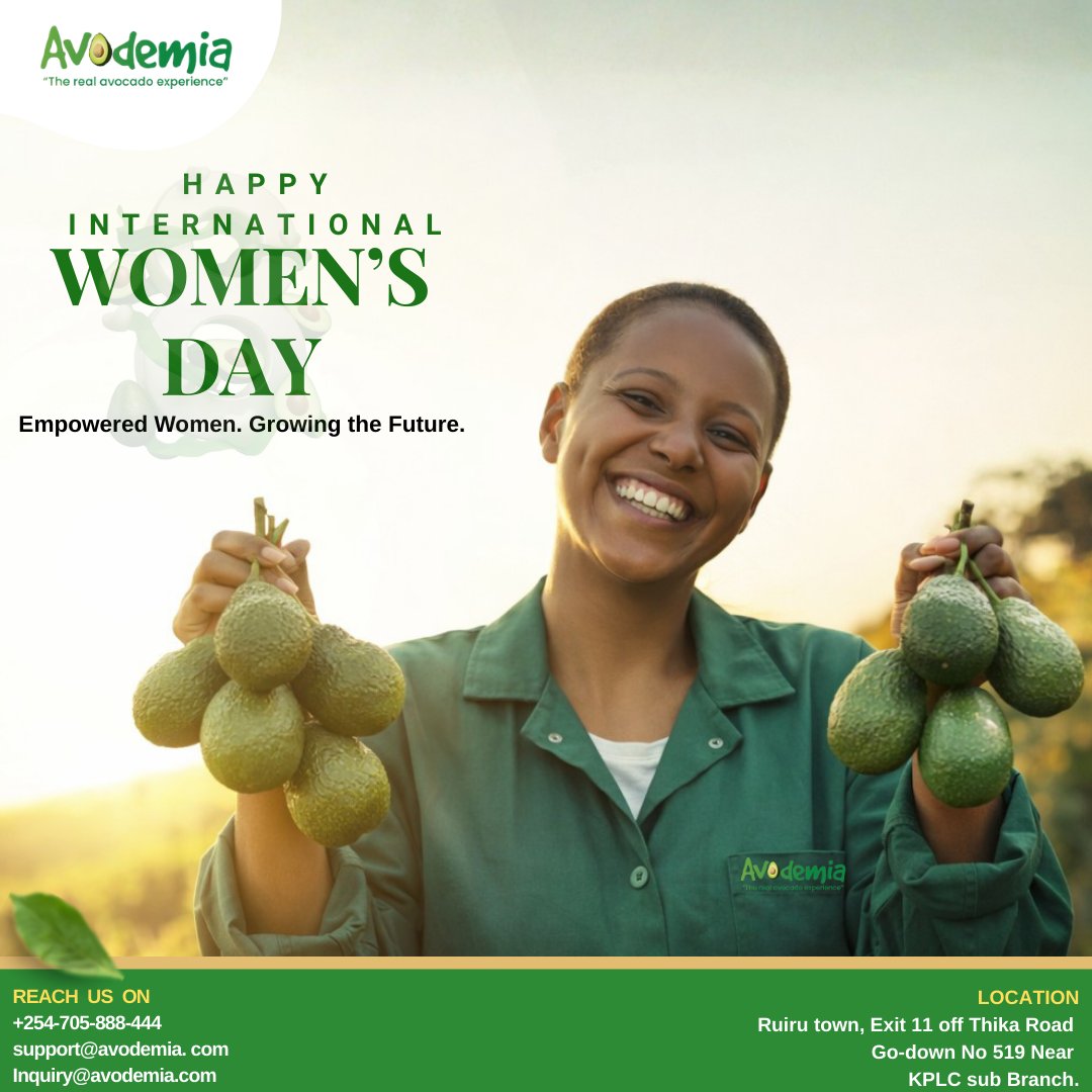 avodemia's tweet photo. Empowered women are the foundation of a brighter future. At Avodemia, we celebrate the strength and resilience of women driving growth in agriculture, business, and beyond. 

support@avodemia.com
0705 888 444
https://t.co/uIXOlxd4DS https://t.co/Ouf6z3ZHVE