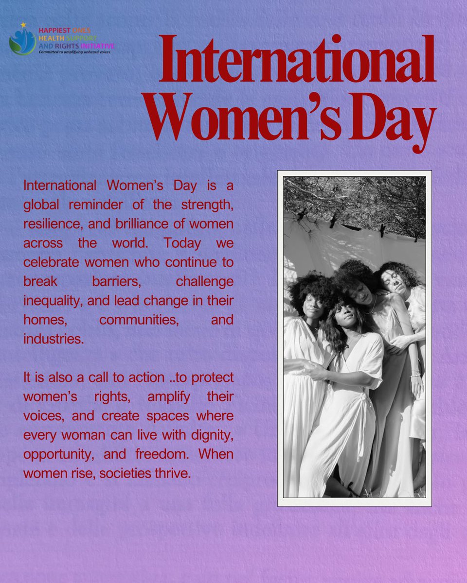 happiest_ones's tweet photo. Today we celebrate the strength, courage, and brilliance of women everywhere. 💜

From breaking barriers to shaping the future, women continue to inspire change and transform the world every single day. https://t.co/Fn2pzzKCTw