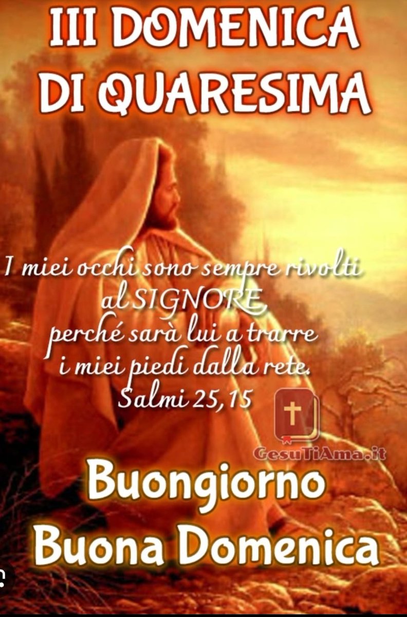 Buoa domenica di Quaresima .