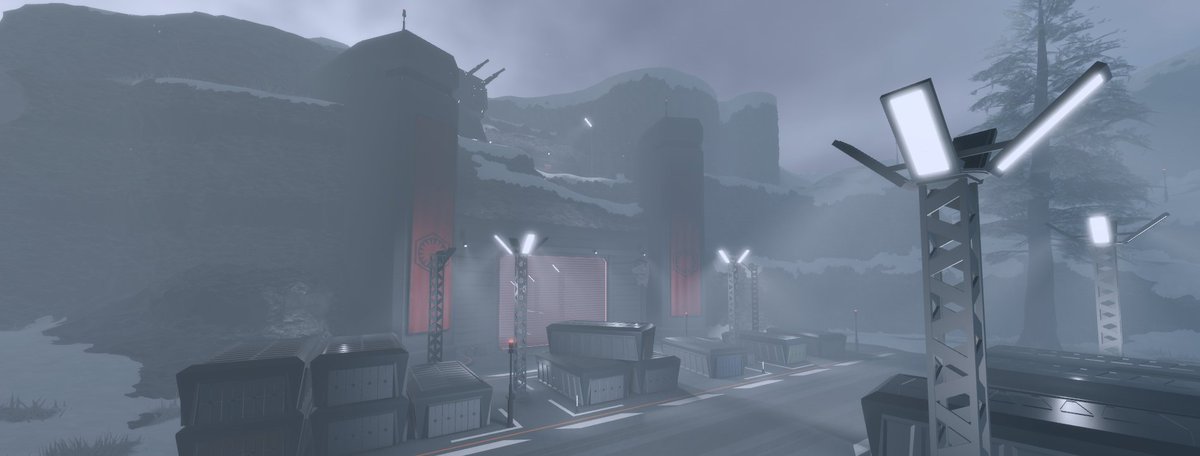 SleekyDeveloper's tweet photo. Thought I’d share a few more shots from my First Order Map on Roblox.

Still refining lighting, atmosphere, and environmental detail — but it’s coming together exactly how I envisioned.

More updates soon.

#RobloxDev #Roblox #GameDesign https://t.co/Ogen4Dy0dM