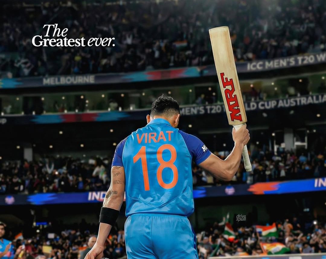 parasVK's tweet photo. India is going to play T20WC Final for the 4th time Today. 

For India in T20WC Finals :-

Most runs - 𝗩𝗶𝗿𝗮𝘁 𝗞𝗼𝗵𝗹𝗶 (153)
Best avg - 𝗩𝗶𝗿𝗮𝘁 𝗞𝗼𝗵𝗹𝗶 (76.5)
Best RPI - 𝗩𝗶𝗿𝗮𝘁 𝗞𝗼𝗵𝗹𝗶 (76.5)
Most 50s - 𝗩𝗶𝗿𝗮𝘁 𝗞𝗼𝗵𝗹𝗶 (2)
Most 4s - 𝗩𝗶𝗿𝗮𝘁 𝗞𝗼𝗵𝗹𝗶 (11)
Most 6s - 𝗩𝗶𝗿𝗮𝘁 𝗞𝗼𝗵𝗹𝗶 (6)
Highest score - 𝗩𝗶𝗿𝗮𝘁 𝗞𝗼𝗵𝗹𝗶 (77)

The GREATEST ever. 🐐
