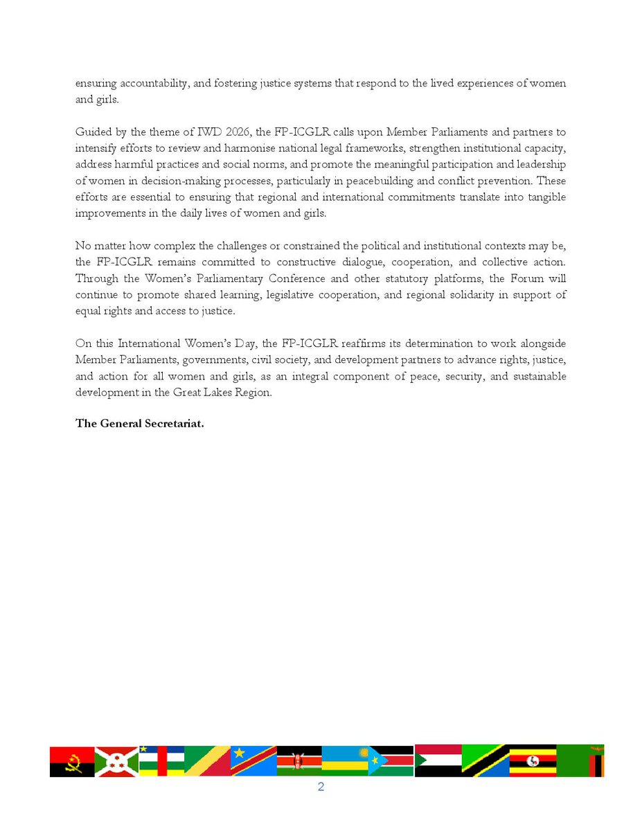 Forum of Parliaments of ICGLR (FP-ICGLR) tweet media
