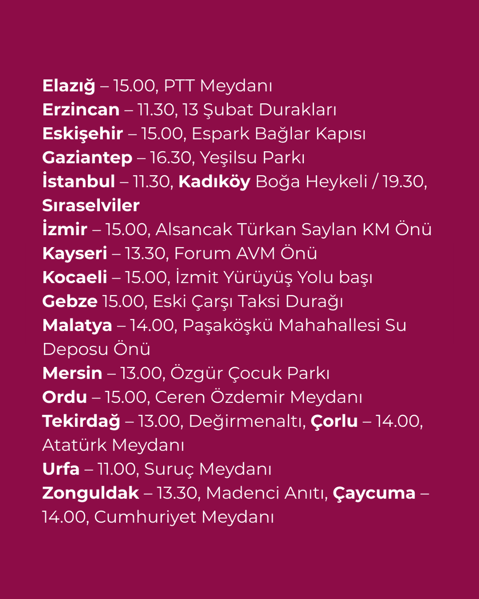 velvelemelvele's tweet photo. 8 Mart Dünya Kadınlar Günü kent kent eylem rehberi 

#eylemnerede 
#8Mart 

* Eksik gördüğünüz yerleri bu tweet'in altında ekleyin lütfen https://t.co/jcJFp2cuY4