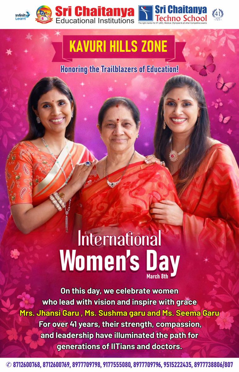 SC_Achiever's tweet photo. The Heart of Sri Chaitanya’s Success
.
Acknowledging that the institution's core strength lies in the visionary drive of our leader.
#SriChaitanyaInstitutions #IndiaWomenLeaders #EducationEmpowerment #YuvaShakti #DelhiLeaders https://t.co/GcFvfyxa9c