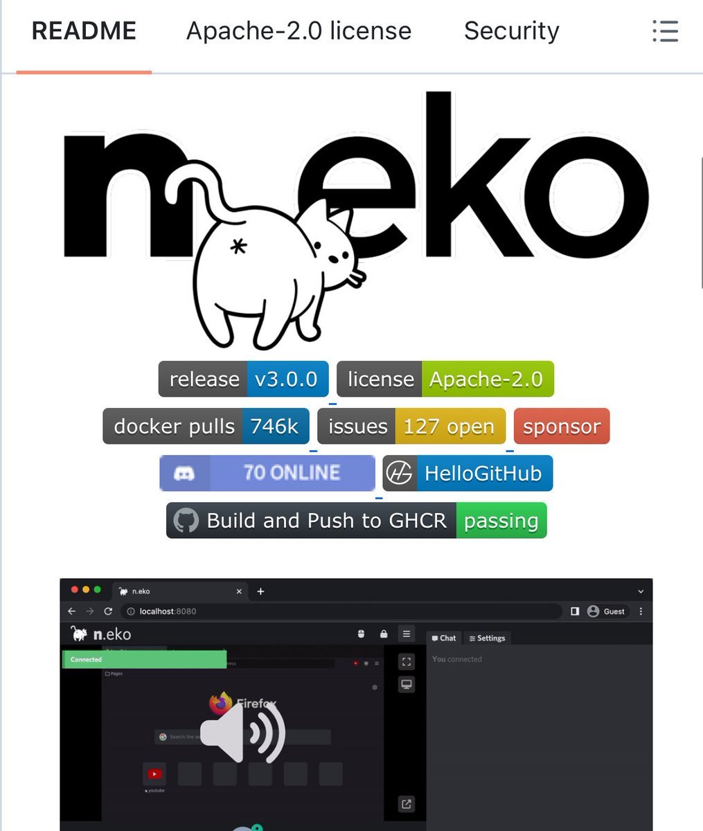 🚨 Someone built a full virtual computer that runs inside your browser.

No downloads. No installs. No VMs. Just a Docker command.

It's called Neko. It runs a complete desktop environment inside a Docker container and streams it to your browser using WebRTC.

Not a screen share.