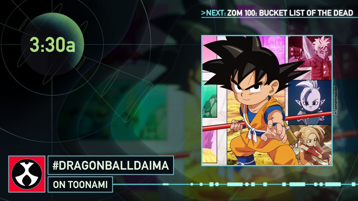 ToonamiSquad's tweet photo. The heroes we love, fun-sized! Dragon Ball Daima is coming up!

#DragonBallDaima on Toonami https://t.co/pDcGbsAvjr
