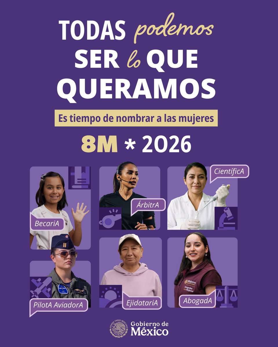 En el Día Internacional de las Mujeres reafirmamos la importancia de que niñas, adolescentes y mujeres crezcan sabiendo que tienen derecho a elegir su camino, desarrollar sus capacidades y participar en todos los espacios de la vida pública.