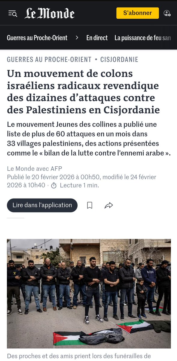 AssounSimon's tweet photo. En surface, des négociations, de la diplomatie et des poignées de main pour gagner du temps. Au même moment, en Cisjordanie, le régime israélien accélère sa politique d'épuration ethnique et de colonisation. https://t.co/oYB2nJBRsc