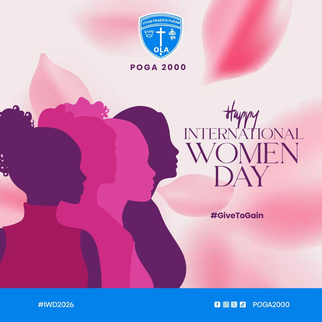 POGA2000's tweet photo. This year’s theme, “Give To Gain,” reminds that when we support and invest in one another, the whole community benefits.

Encourage and support a woman today, and continue to be the trailblazer you are.

Wishing all women a Happy International Women’s Day.

#IWD2026 
#GiveToGain https://t.co/eP9Prr6vvn