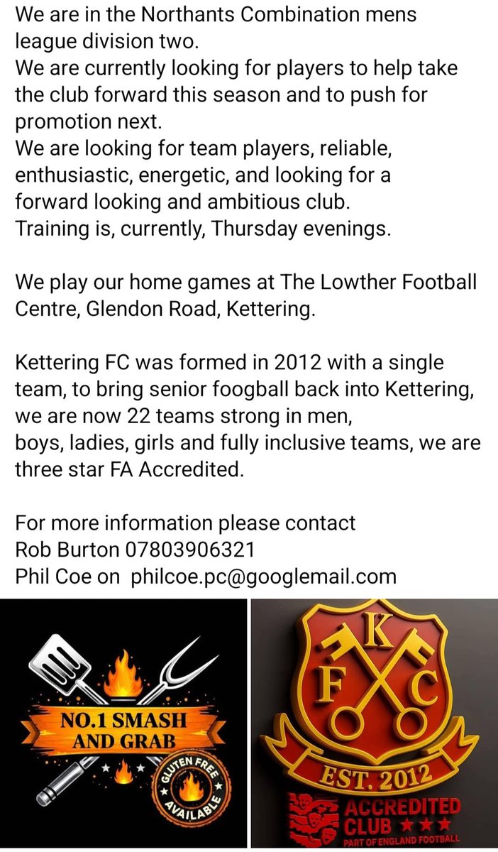 Kettering F.C. tweet media