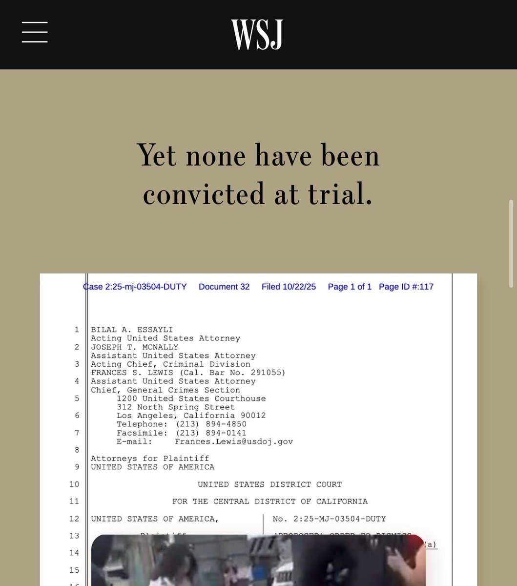 Great Wall Street Journal reporting on the DHS crackdown on American citizens who keep getting loudly accused of serious crimes on official social media accounts only for the administration to quietly back down in court.

wsj.com/us-news/immigr…