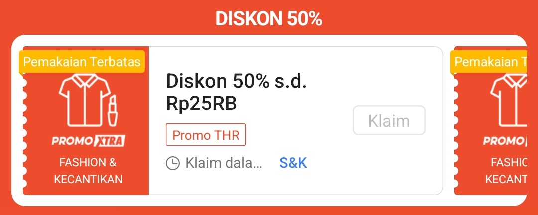 RacunBelanja's tweet photo. JANGAN LUPA SIAPIN DI KERANJANG

Diskon 50% Fashion &amp; Beauty
Maksimal Rp25.000
⏰ Jam 20:00
📌 Tadi siang habis 5 menit‼️
📌 Minimal pembelian Rp50.000

Nanti klaimnya di sini, tanpa refresh (langsung klik tulisan klaim warna putih)
https://t.co/QW9MKJp2QG https://t.co/JzfteqVsc5