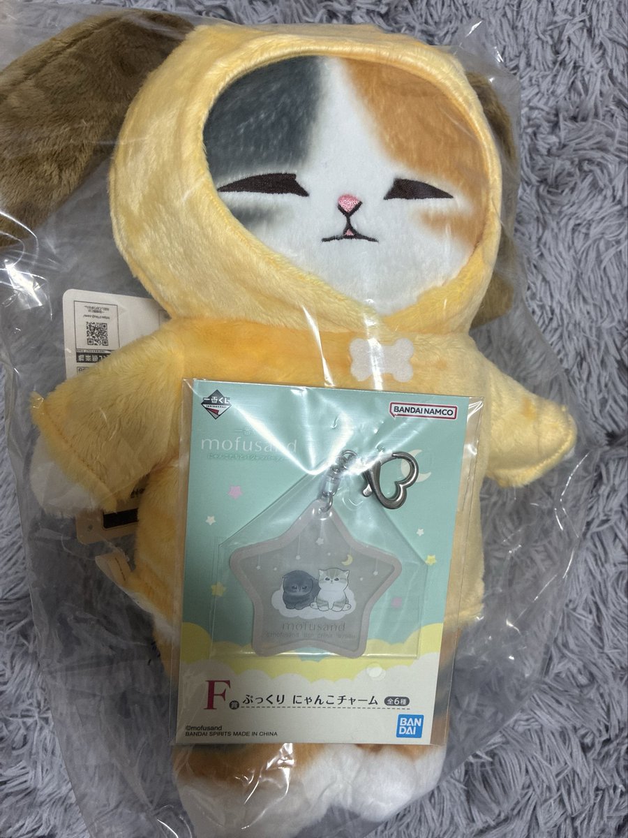 hinoa_mostar's tweet photo. そういえば、少し前にモフサンドの一番くじ引いたらC賞とF賞出た！
可愛くて嬉しい https://t.co/qqnx5QwmXD