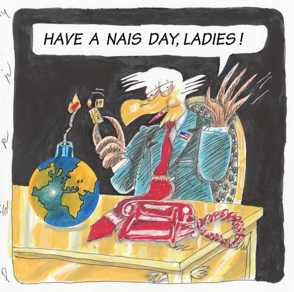 Have nice womens' day. From peace dove to war eagle...