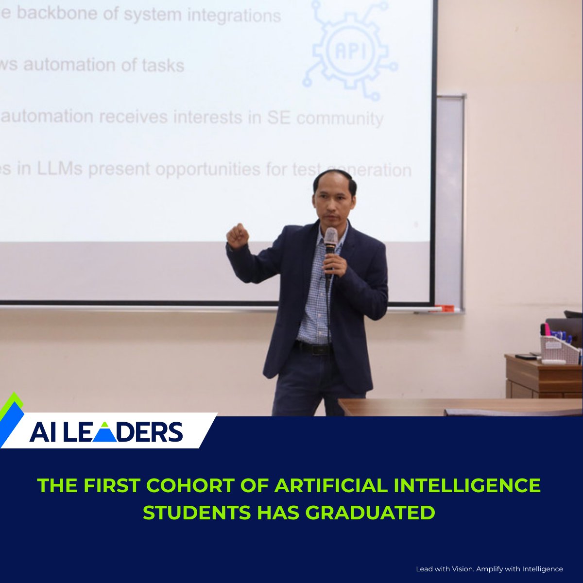 aileaders_vn's tweet photo. Vietnam's first AI-major cohort has graduated! Most secured jobs at $1,000+/month BEFORE graduation. A new generation of AI engineers is ready to shape the future.#aileaders #aileadersvietnam #aiagentic https://t.co/ccJ7TGTiRt