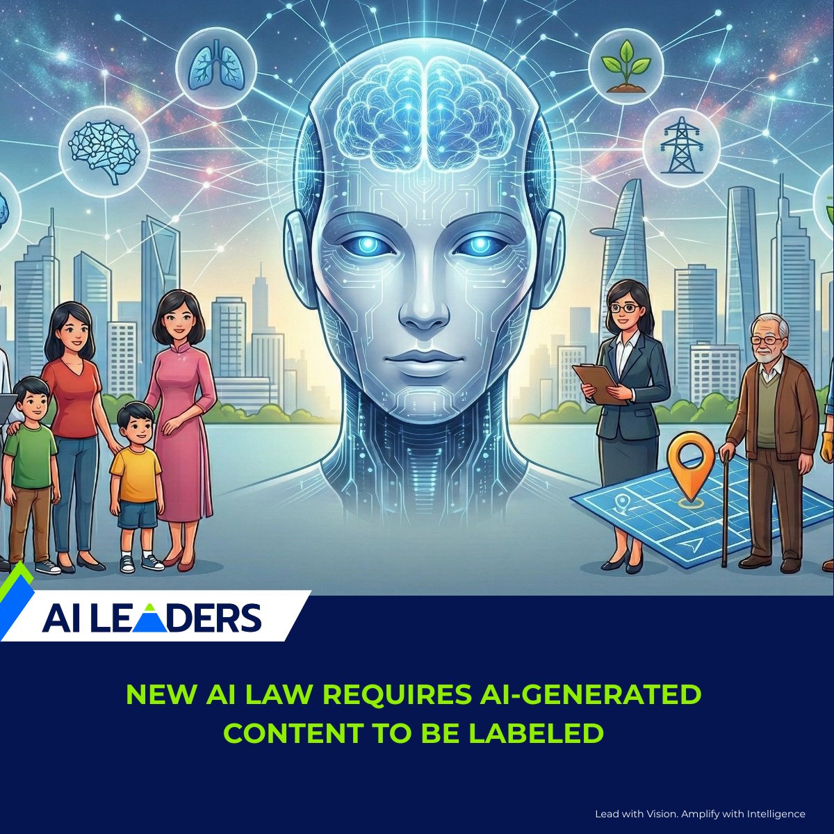 aileaders_vn's tweet photo. Transparency is now law in Vietnam! As of March 1, all AI-generated images, audio &amp; deepfakes must be clearly labeled. A crucial step to combat misinformation and build trust. #aileaders #aileadersvietnam #aiagentic https://t.co/YxbOxca5ou