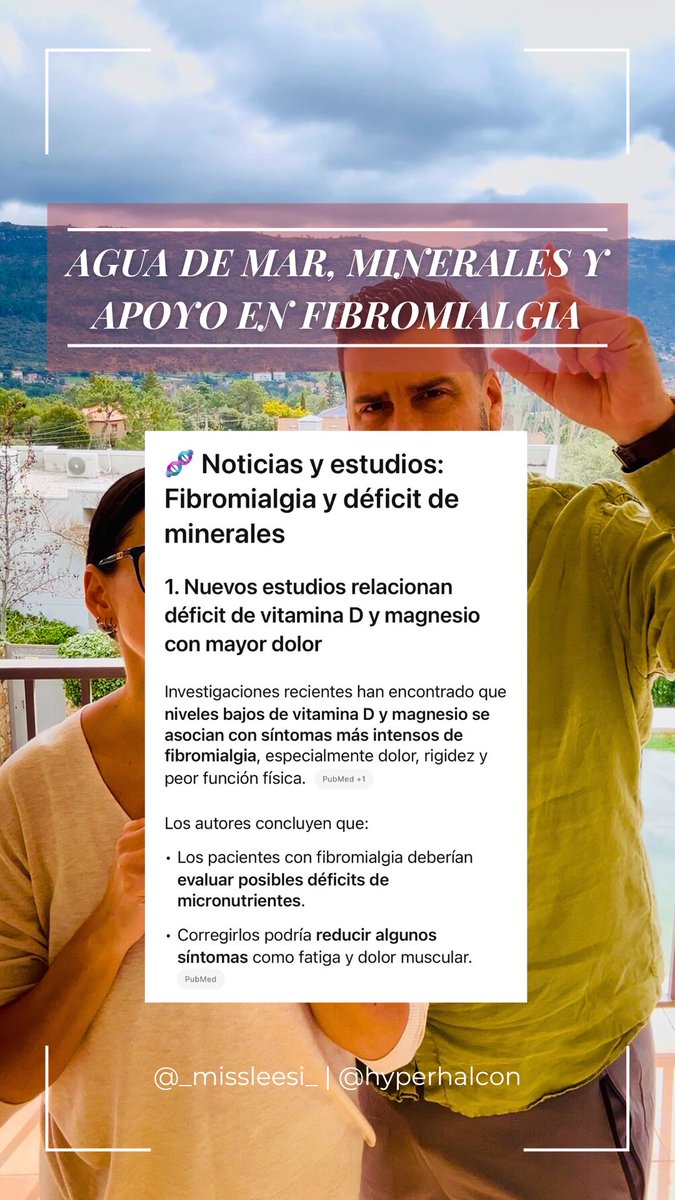 missleesi's tweet photo. ¿Y si la #fibromialgia tuviera más que ver con falta de minerales que con lo que nos han contado?

Magnesio, vitamina D… y algo que casi nadie menciona: agua de mar.

Aquí lo explico 👇  
https://t.co/LS2RFwyw64 https://t.co/mAGRxA1q6R