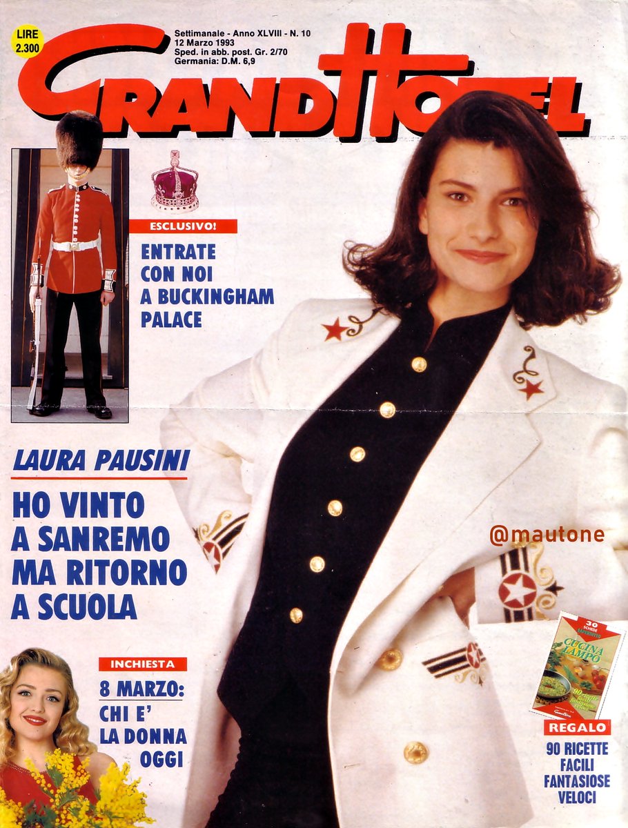 Un ricordo vintage
#laurapausini in copertina sul settimanale "Grand Hotel" per la festa della donna,anno 1993
#InternationalWomensDay #festadelladonna #8Marzo