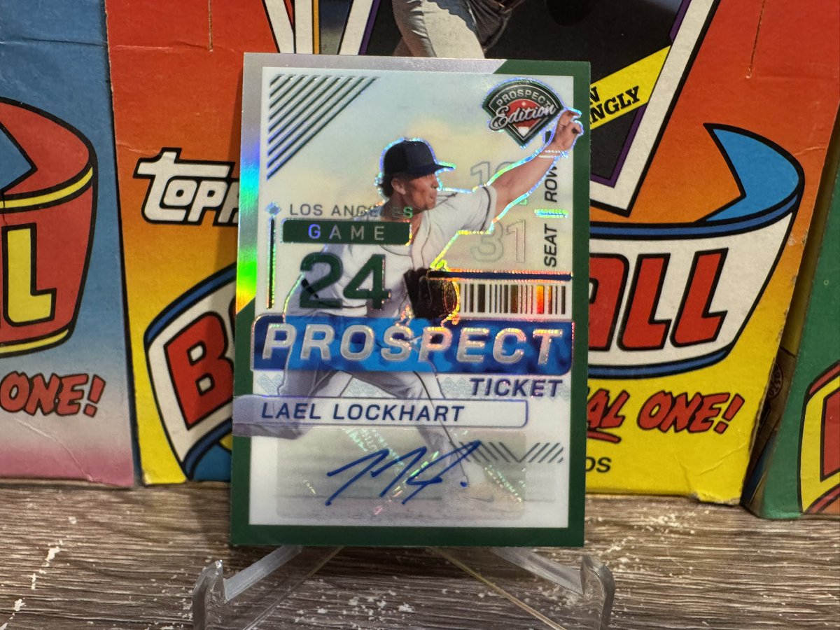 AnthonyCa2Tx's tweet image. Day #18 Posting a Dodger autograph every day until I forget 💙.  #Prospect  Lael Lockhart