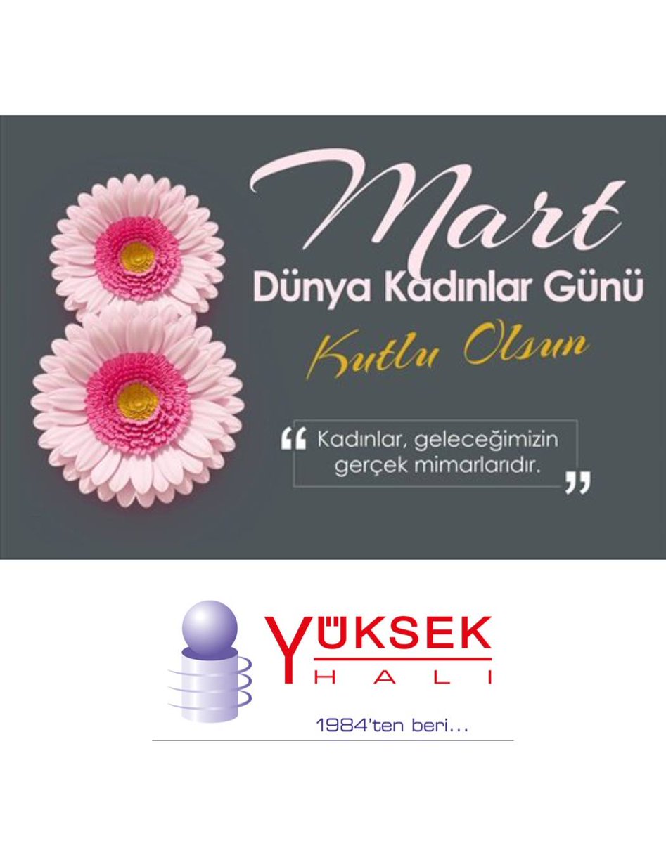 Yuksekhali's tweet photo. #8MartDünyaKadınlarGünü kutluolsun...

#Halı #YüksekHalı #TrendHalılar https://t.co/rY9ig8mA9q