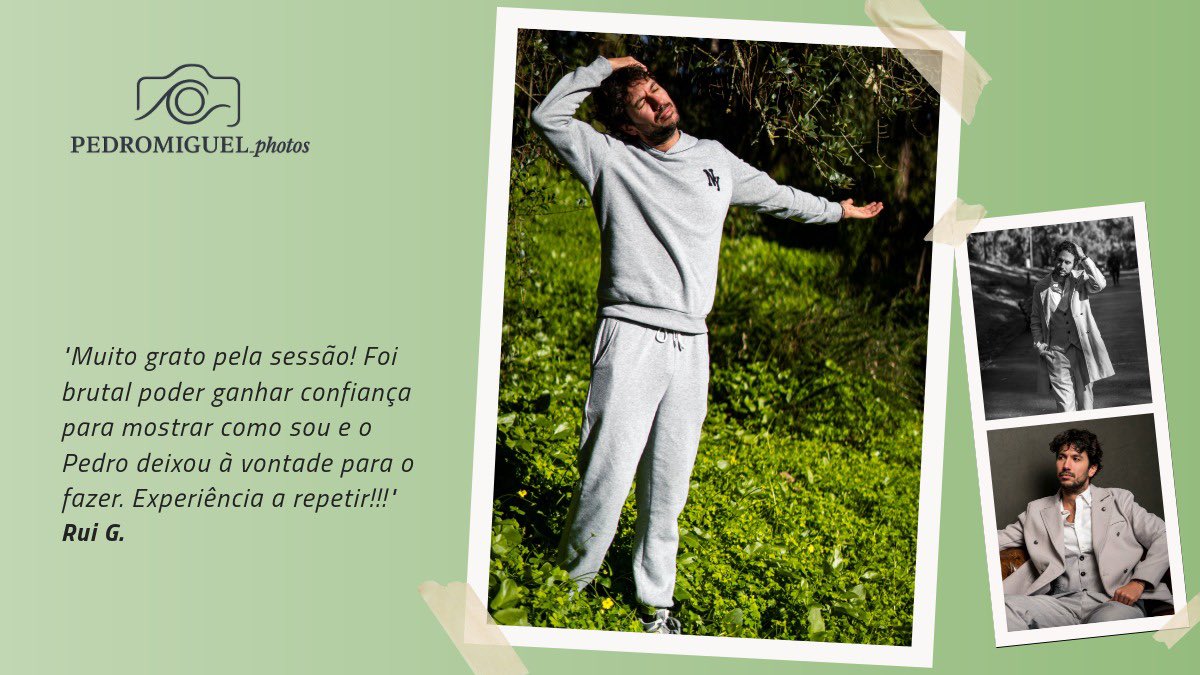 O Rui realizou a sua sessão fotográfica, onde pôde mostrar mais do seu dia-a-dia e conquistou ainda maior auto-confiança.

E tu? Pronto para agendar a tua próxima sessão fotográfica?

#photoshoot #photo #photography #menphoto #menstyle #men #fotografia #foto
