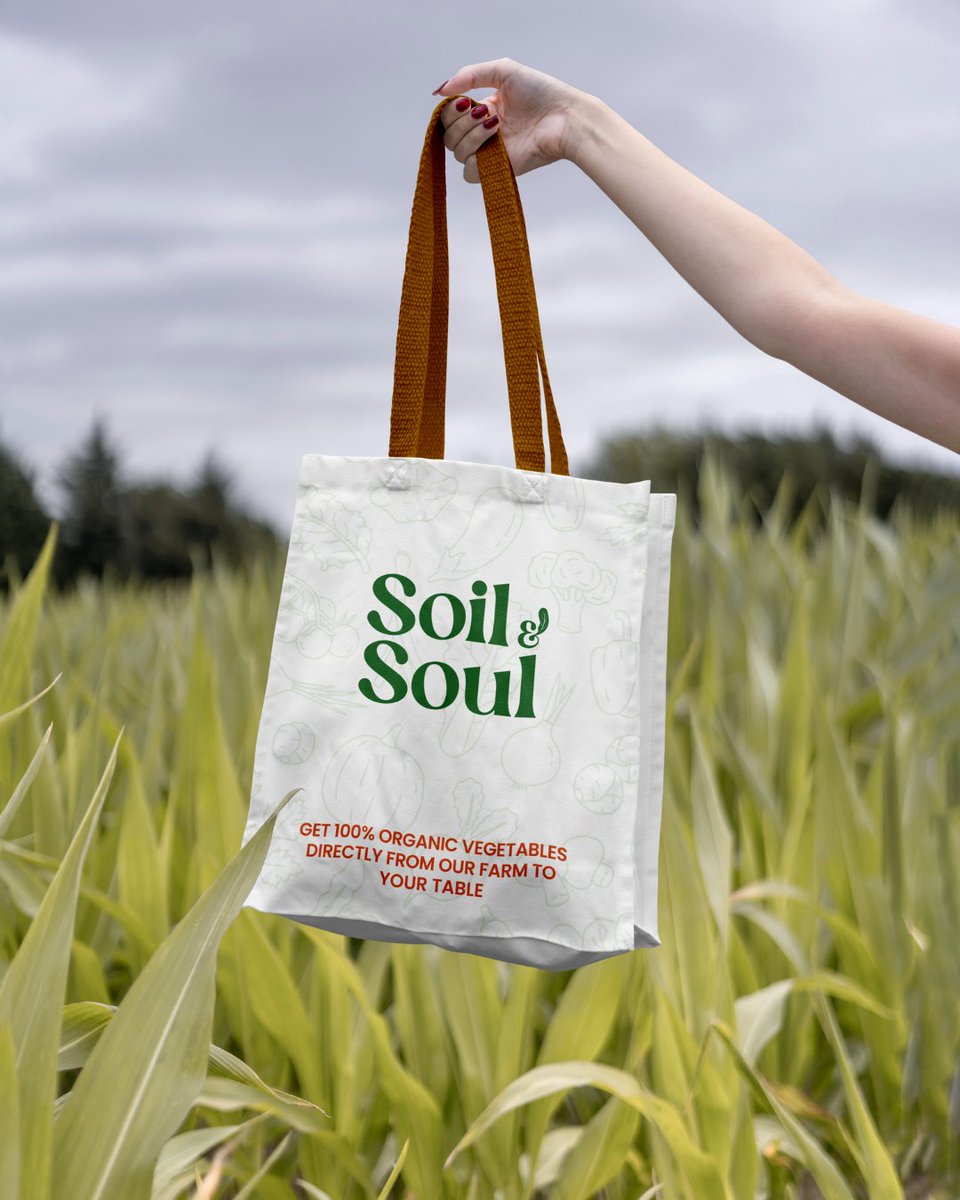 GroxStudio's tweet photo. Soil &amp; Soul — Brand Identity &amp; Packaging Design. Designed something that smells like fresh soil and feels like a farmers market. Meet Soil &amp; Soul — branding that's as natural as what's inside. 🌱 https://t.co/3CYl79UG9w