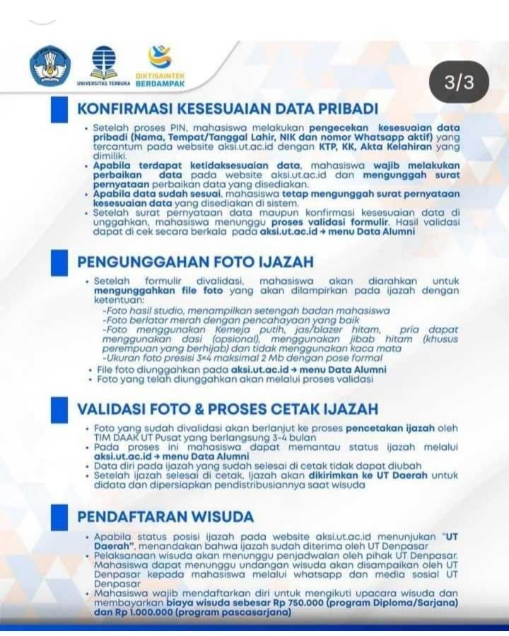 UT Menfess ๐จ๐ปโ๐๐ฉ๐ปโ๐ Base Universitas Terbuka tweet media