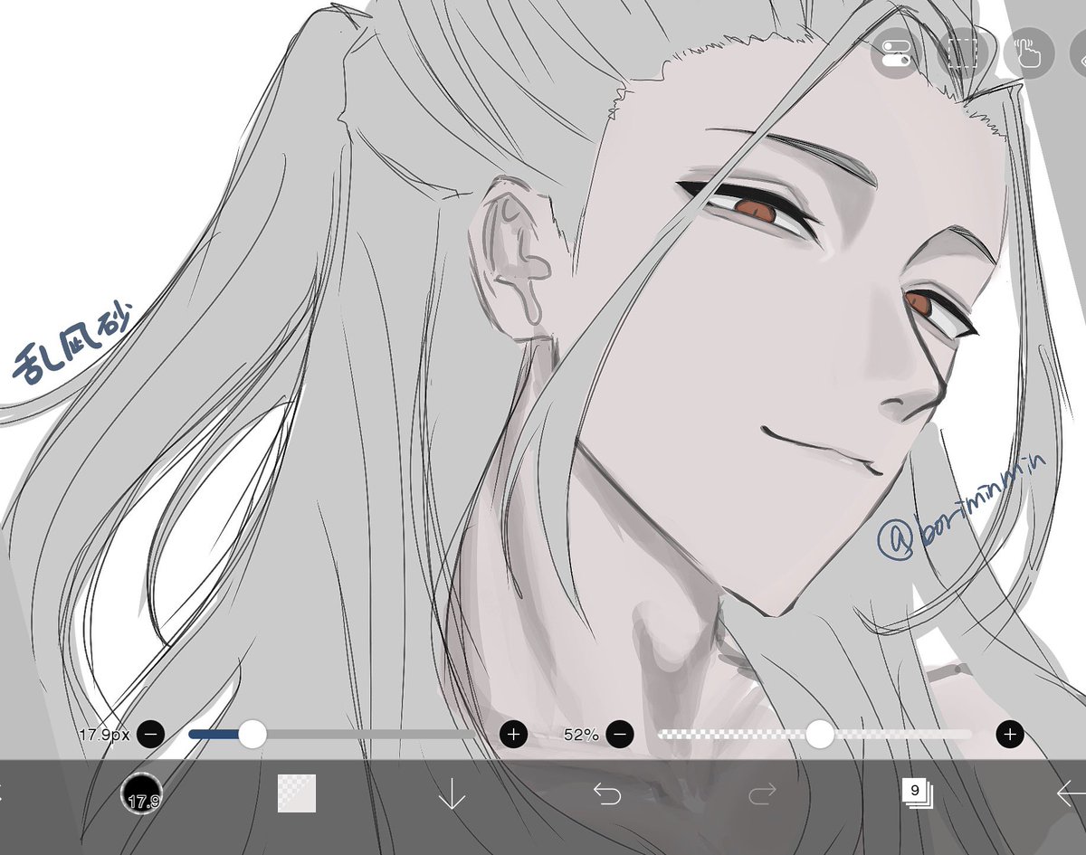 boriborinrin's tweet photo. #あんスタFA 
乱凪砂　wip https://t.co/I3gvSHGIeU