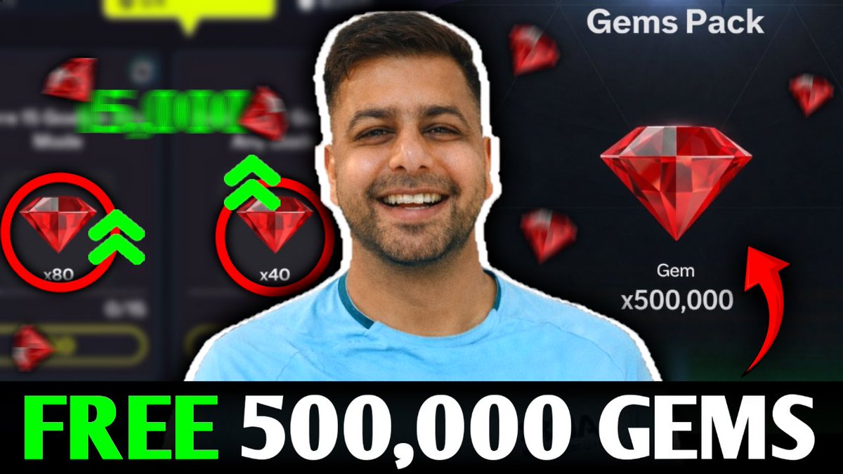 Akash62455881's tweet photo. 🚨500,000 GEMS..FREE..FREE.🚨

https://t.co/ou3rHsJyb1

⭐️BEFORE TOTS YOU CAN GRAB THIS MUCH GEMS EASILY WITHING REMAINING TIME⭐️

🔥WATCH COMPLETE DETAILED VIDEO HOW YOU CAN GRAB 500,000 GEMS

✨TOTALLY F2P WITHOUTUCH STRUGGLE✨

👍🏻LIKE 
⭐️SHARE
❤️SUBSCRIBE

❤️DROP A FOLLOW & RT❤️
#FCMobile @EASFCMOBILE #fcmobile 

@abhayv5545 @MariusMM06 @FCMUniverse  @FirstHalfYT @Nikolas7FC  @VishyFCYT @FCMMIZ @rkreddyEAFC @Jacobek08  @PhanMinhHauFFM @FCMobileCrew  @Enzo9CFC @purefootball_x @fifa07mania @DrPinguPlays  @JXLFM_YT @saumya_H2H @FCM_KEAN  @GWM9MOP @NlJash @Tomar273 @Thakor9879 @ui_parth @FCBROWN34 @AnshBansal0705  @tutiofifa  @MysterioDeYT @Saurrrabhhhh @Insane__Ak @JONALDINHOtm @ShoeLhaze @RavenciaFC @KnowHash  @Sheikty @_AnmolRana @GokuFifaMobile 
 @TASGAMING04 @billionaire_87 @ZitoFC @Mr_Believer1810 @Tanveer92077768 RT✨✨