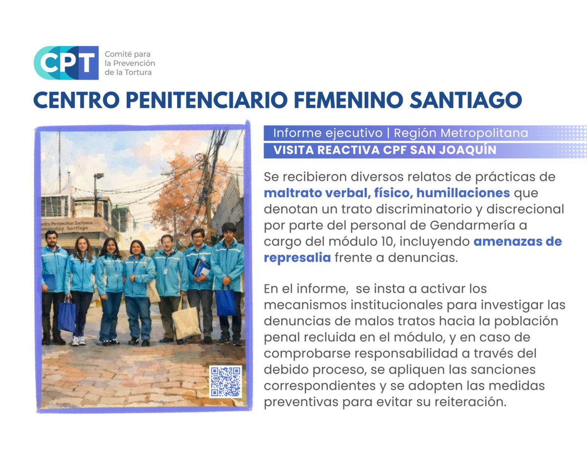 Comité para la Prevención de la Tortura - Chile tweet media