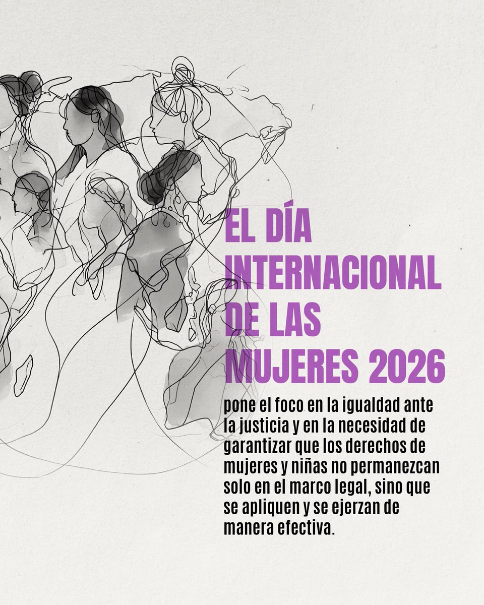 El #8M nos recuerda que la igualdad no solo se construye con leyes, sino con instituciones capaces de garantizar derechos en la práctica.

El acceso a la justicia es una pieza clave para que mujeres y niñas puedan ejercer plenamente sus derechos. 🧵