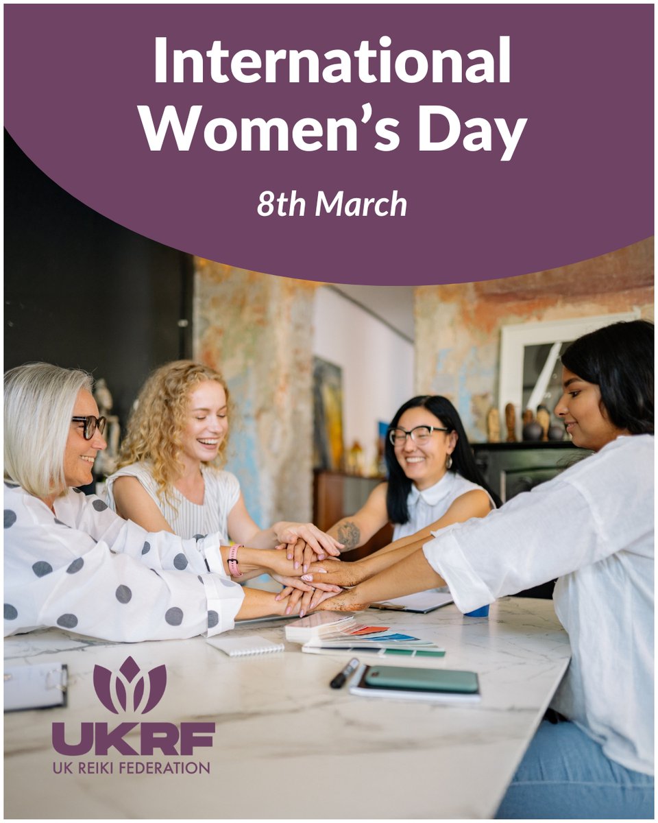 Today we celebrate International Women’s Day, recognising the strength, compassion &amp; contributions of women across the world.

Let’s continue to uplift one another &amp; celebrate the positive difference women make every day.

#InternationalWomensDay #IWD #ReikiCommunity #UKRF 🌿✨