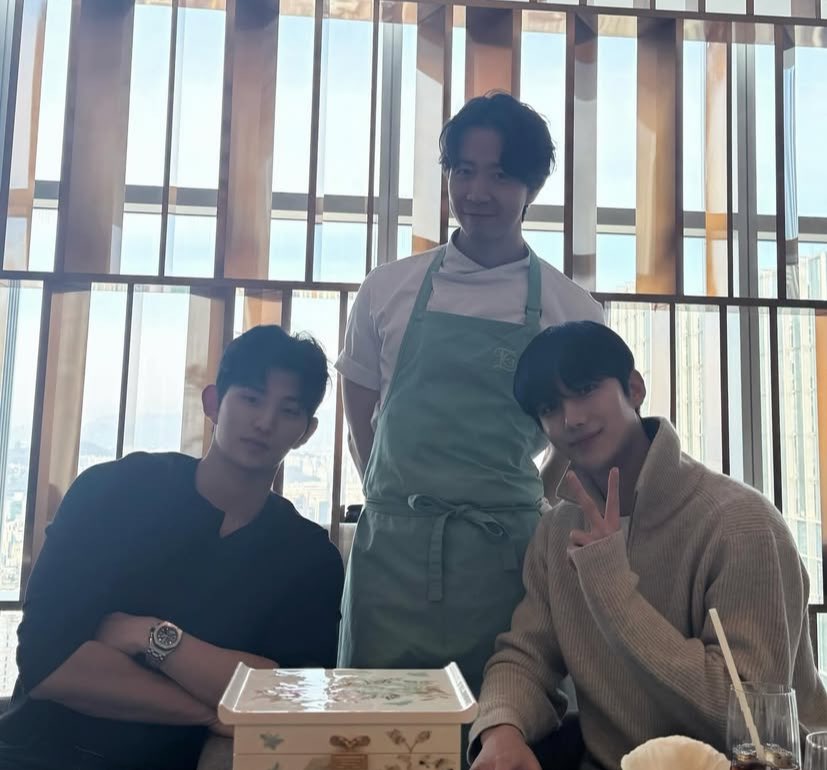 95GIZIBE's tweet photo. Oh …. Sunghun and Hyunjae went to Son Jong Won of #CulinaryClassWars2 
restaurant called Eatanic Garden 🫶 #singlesinferno5 https://t.co/utO71bwOlG