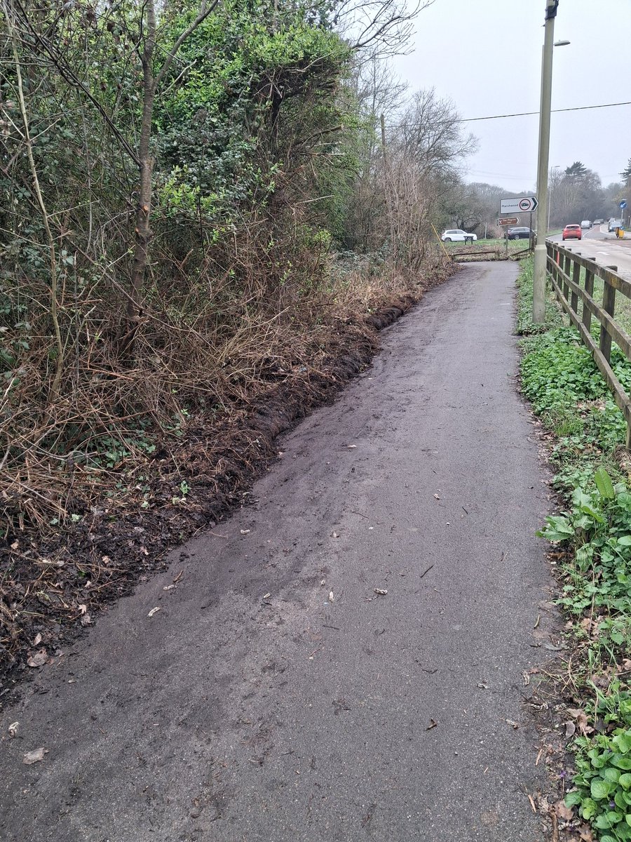 jcmp72's tweet photo. Thank you very much #Marchwood Parish Council for clearing this path between Twiggs Ln and the A326. It is very pleasant now walking / cycling on it. https://t.co/8zeprsEU7Q