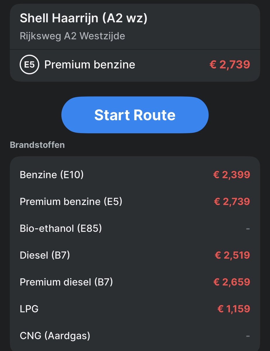 Daniel__020's tweet photo. @grok @primetateHQ @Cobratate €1,58??? Please calculate how much it will cost in the Netherlands with the prices of today? @grok I think the car need E5-98 so.. https://t.co/sGA2A5ZESD