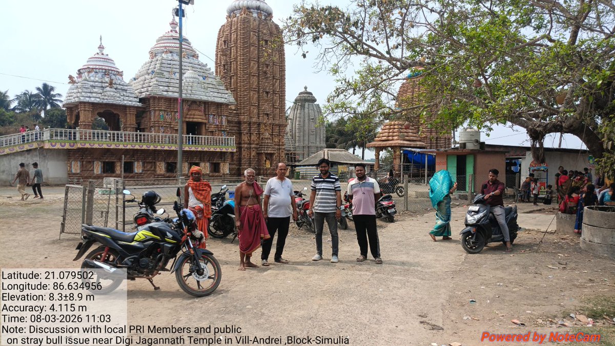 RabinarayanPat1's tweet photo. @JenaRohit7817 @DBalasore @Psamiti_Simulia @blswldivision Our Block Veterinary team of Simulia had been to spot. As relocation of bulls involves consent of many stakeholders, discussion is being done with local PRI members to explore a feasible plan for shifting of bulls. https://t.co/6ABX5m2vwp