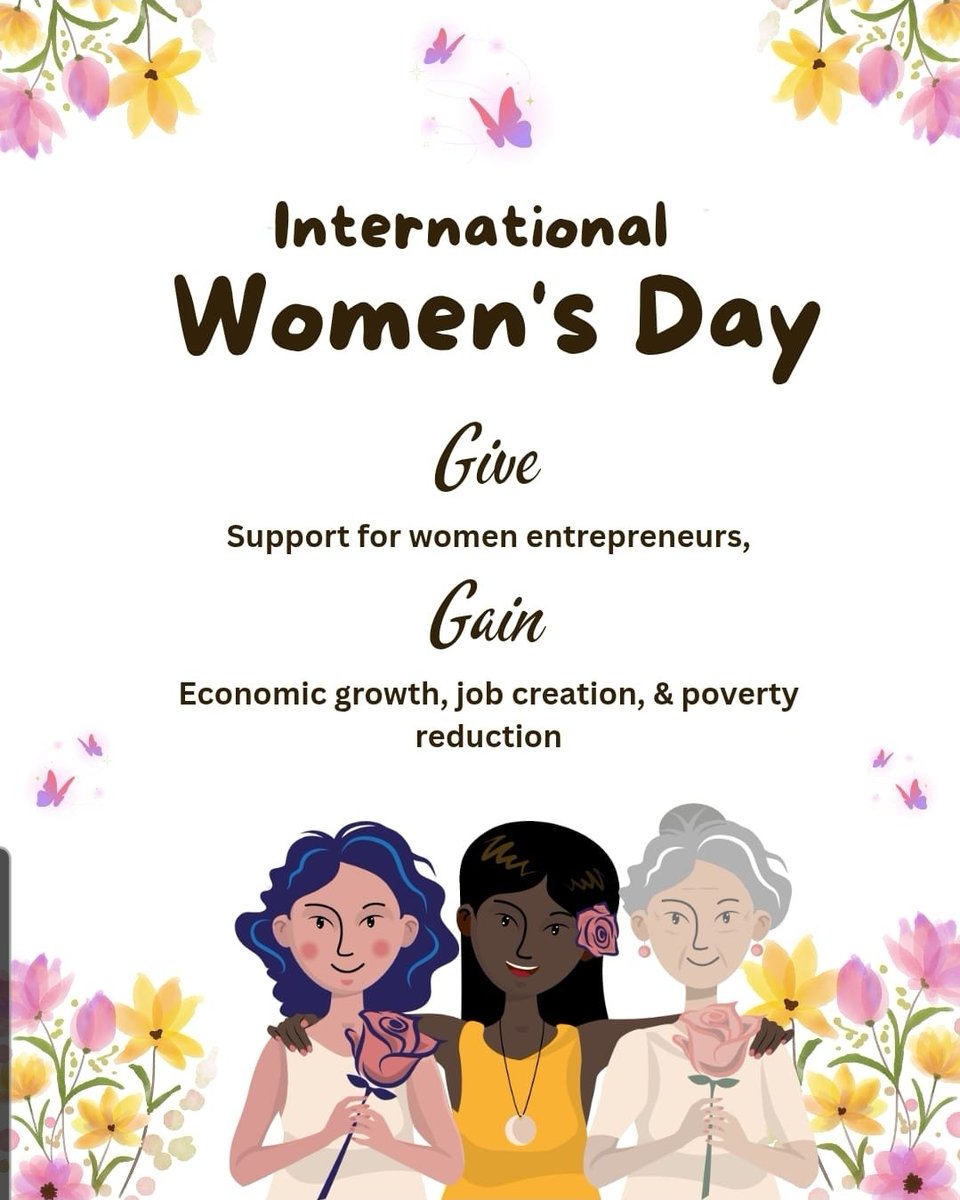 ElfredaSheriff's tweet photo. Supporting female entrepreneurs by addressing financing and training challenges can help close gender gaps and generate broad social benefits.

Happy IWD! #investinwomen #women #womenandgirls #IWD2026 #femaleentrepreneurs #Africa https://t.co/TuNGgHG48q