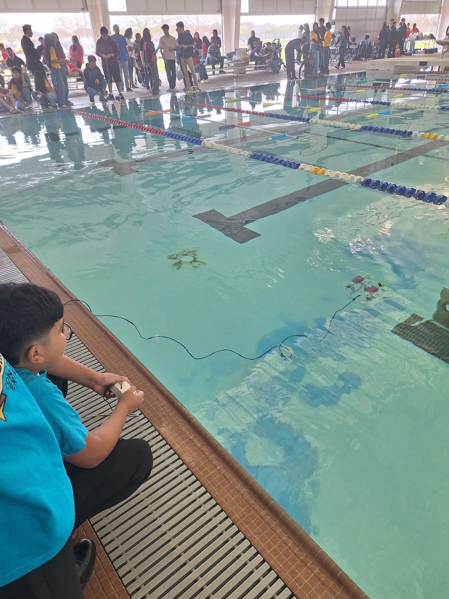 GE_Eagles's tweet photo. Congratulations to Prince for winning 1st place, Gerardo and Brooklyn for tying for 3rd place in the Stem test in the SeaPerch East Texas Regional 2026. Congratulations to the team for winning 2nd place overall Elementary. You represented us well. @FortBendISD @FBISDSTEM https://t.co/wsKOGu334t