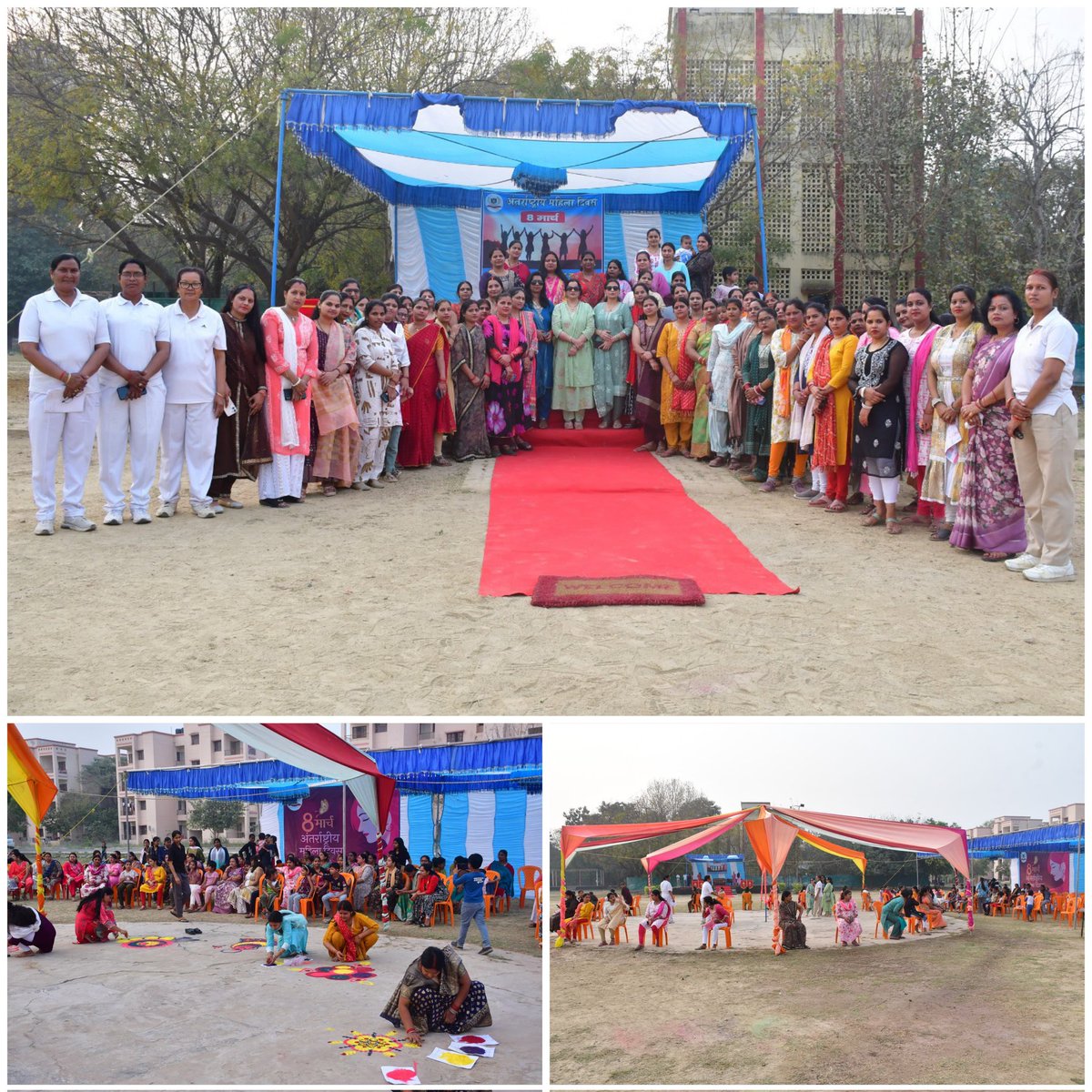आज दिनांक 08.03.2026 को #101RAF परिसर में अंतर्राष्ट्रीय महिला दिवस उत्साह एवं गरिमा के साथ मनाया गया। इस अवसर पर मेहंदी, रंगोली व म्यूजिकल चेयर प्रतियोगिताओं तथा सांस्कृतिक कार्यक्रमों का आयोजन किया गया एवं उत्कृष्ट प्रतिभागियों को सम्मानित किया गया।
“सशक्त नारी – सशक्त समाज”